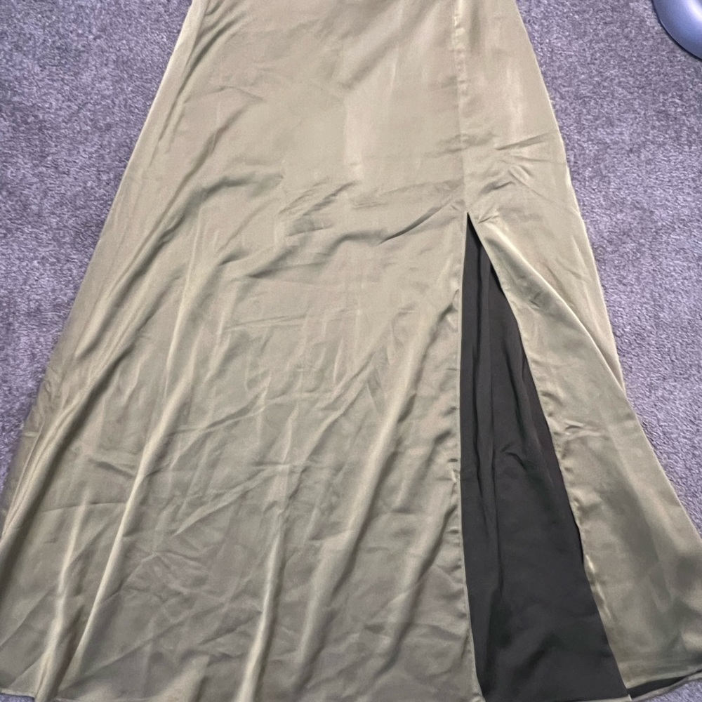 Elegant Olive Green Women's Skirt